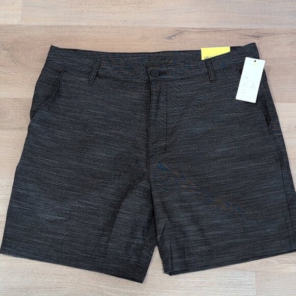 all in motion Other - All in Motion Black & Gray Unlined Golf Shorts 7" Inseam Men's Size 36 Waist NWT